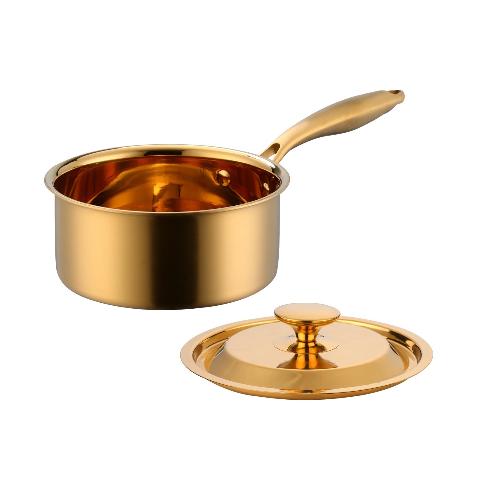 Amazon.com: BuyGo 18/8 Stainless Steel Saucepan, 2.5 Quart Gold